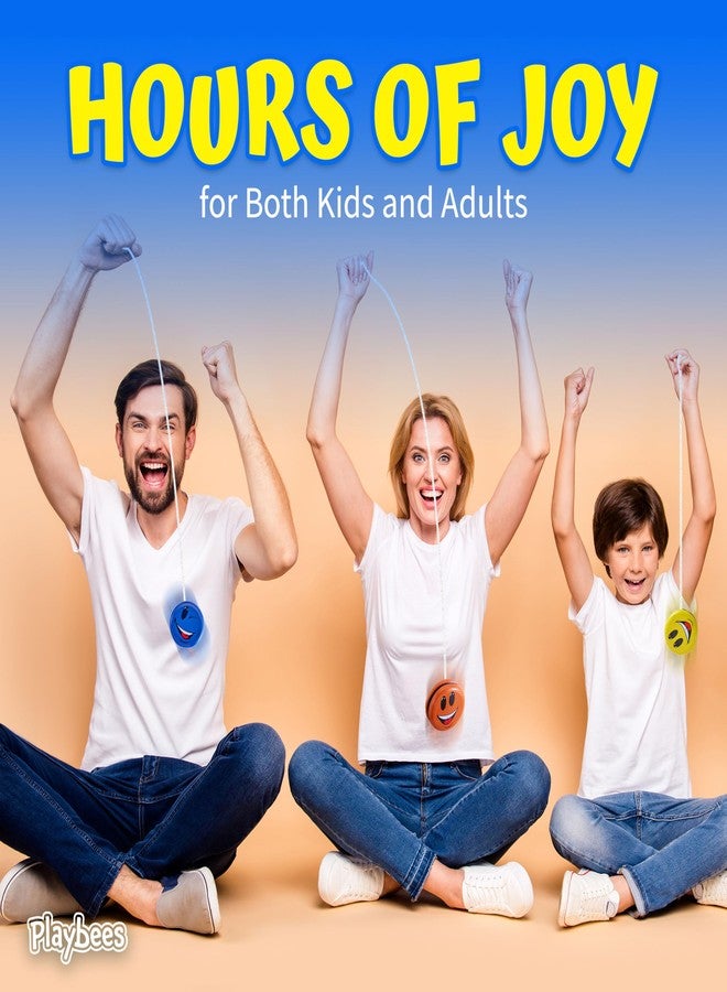 Playbees Bulk Yoyo Party Favors for Kids 5-6 & 8-12 - 24 Pack Metal Smiley Face Yoyos in Assorted Colors for Birthdays & Classroom Prizes - Image 5